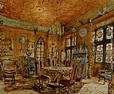 Schlossinterieur Im Renaissancestil by Rudolf Ritter von Alt